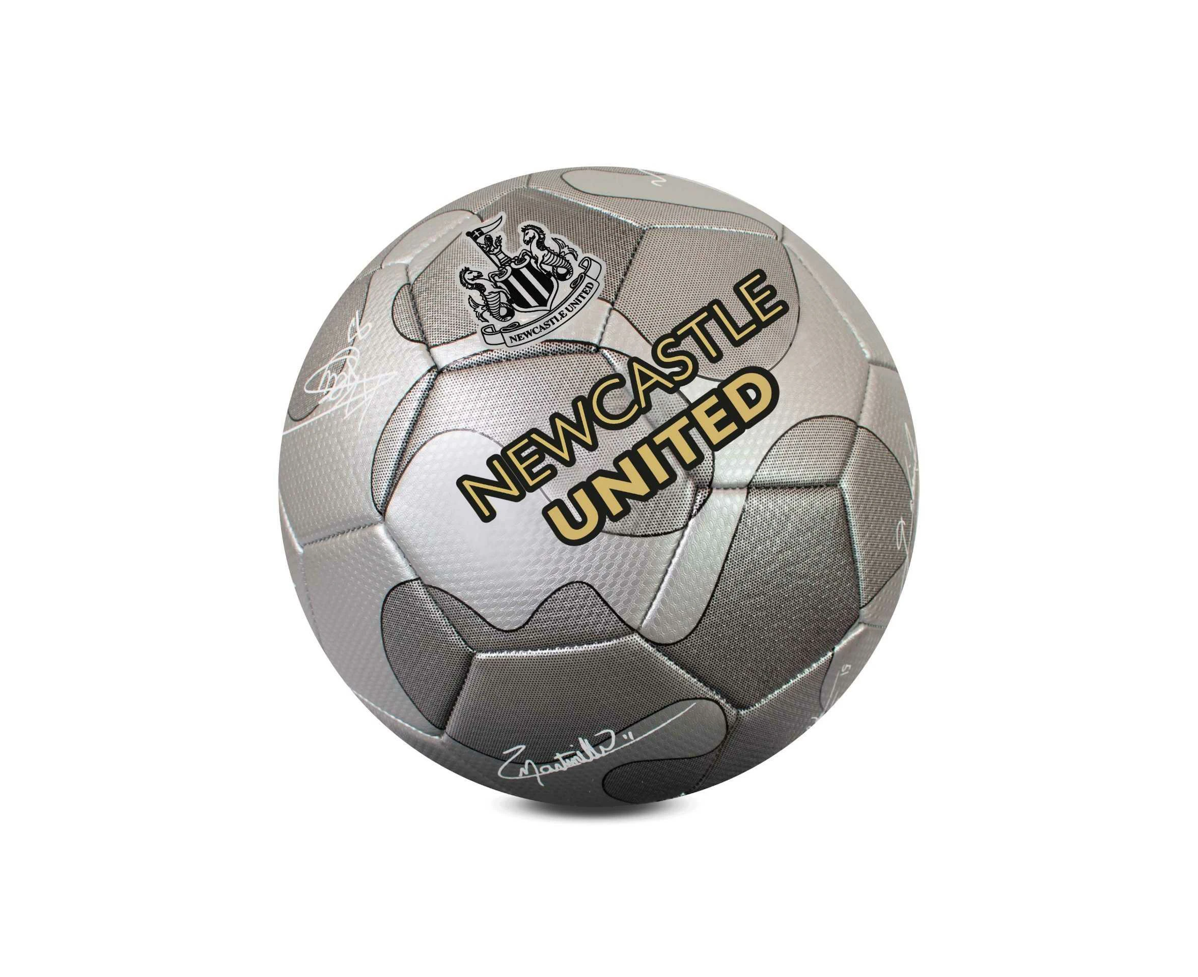 Newcastle United FC Camo Signature 32 Panel Football (Silver) - RD3734