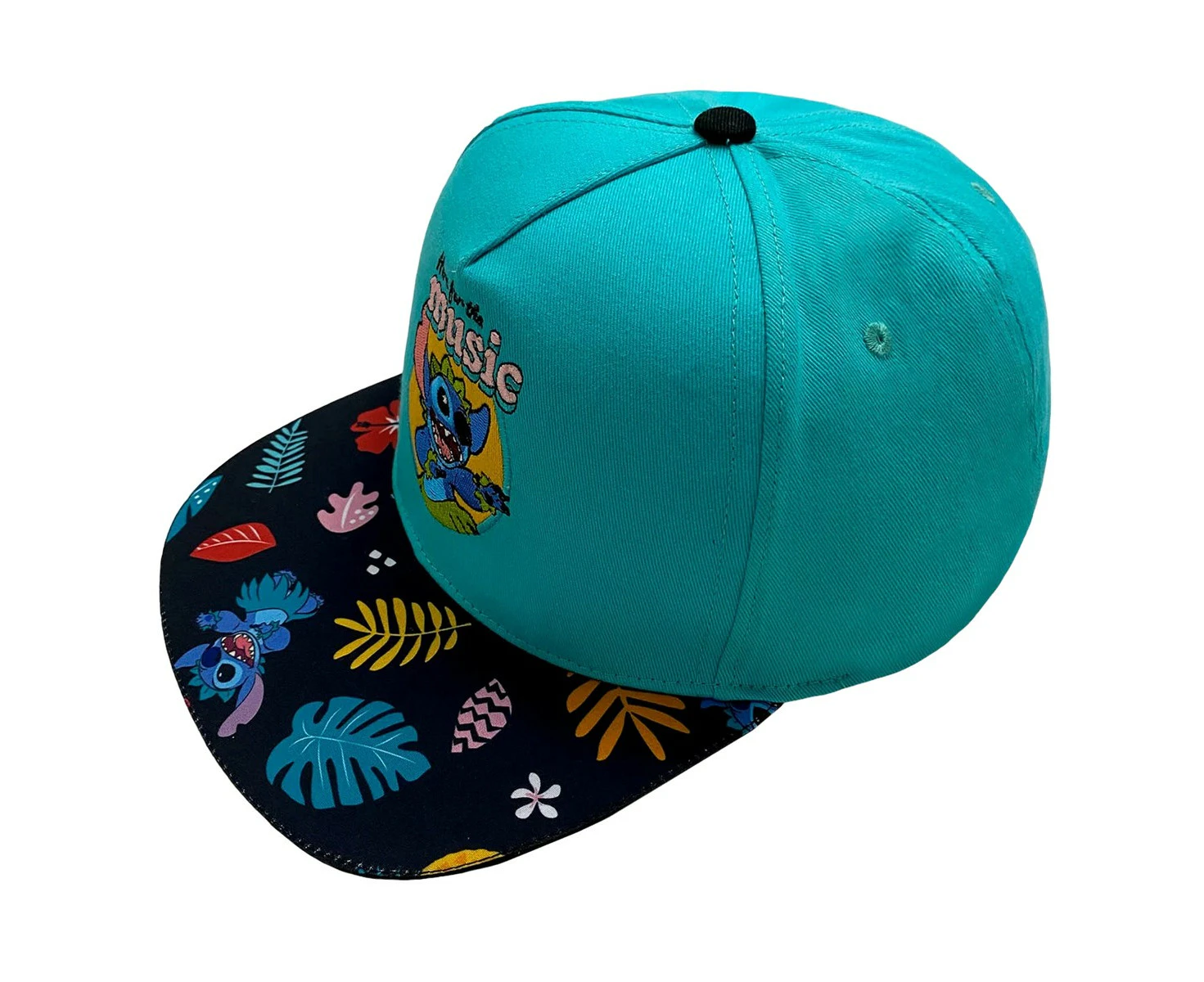 Lilo & Stitch Here For The Music Snapback Cap (Blue) - HE2883