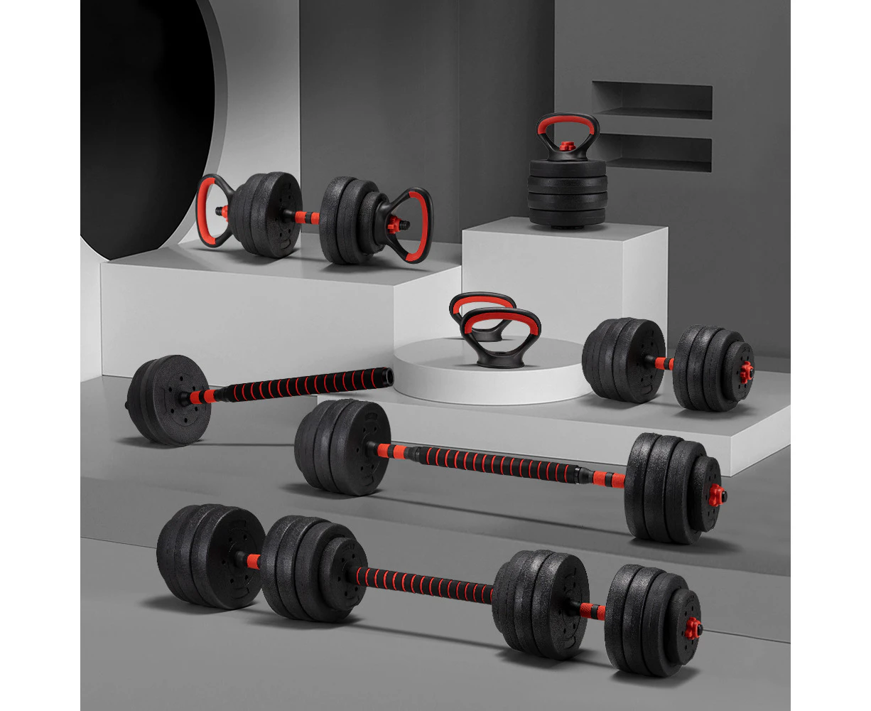 ProPulse 40KG Adjustable Dumbbell Barbell Set Home Gym Weights Exercise