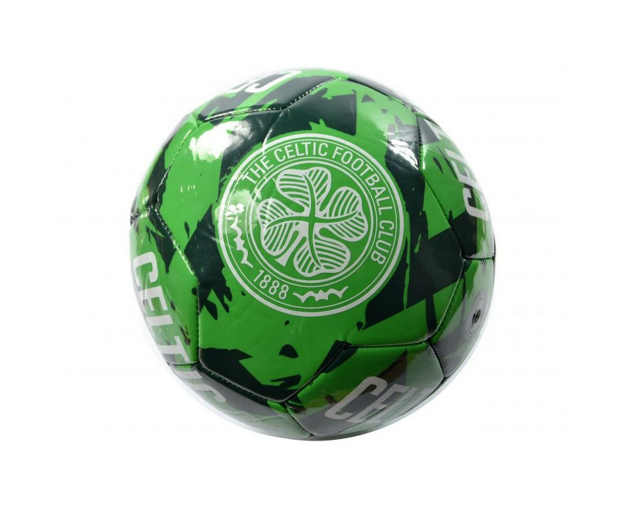 Celtic FC Graffiti Football (Green/Black/White) - BS4528