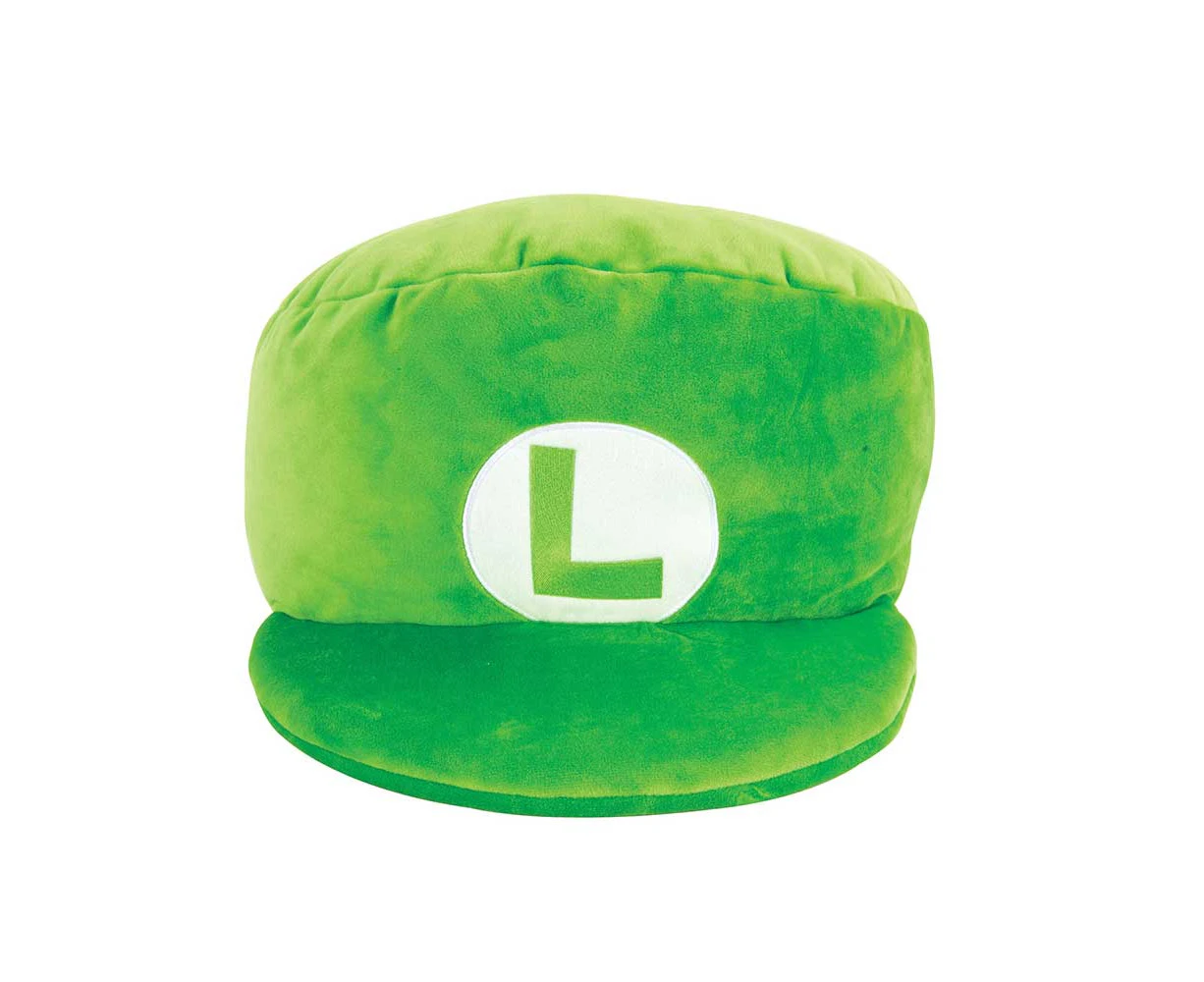 Mocchi Mocchi Super Mario Bros Luigi Mega Hat 38cm Pillow Plush