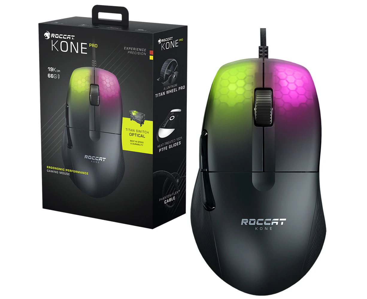 ROCCAT KONE Pro Ergonomic Performance Gaming Mouse (Black)