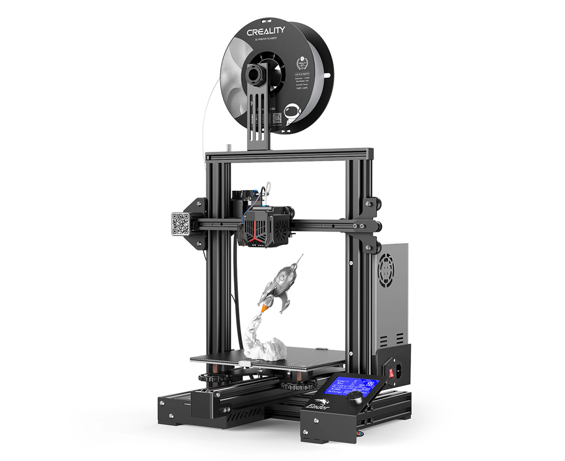 Creality Ender-3 Neo Desktop 3D Printer FDM 3D Printing 220*220*250mm/8.6*8.6*9.8in Build Size with Full Metal Extruder Carborundum Glass Platform