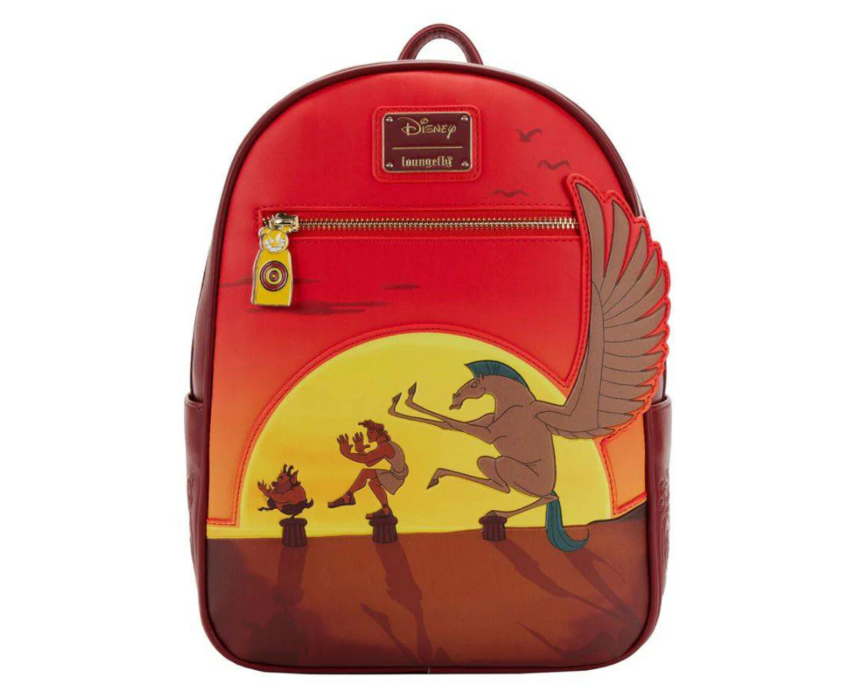 Loungefly Disney Hercules 1997 Sunset 25th Anniversary Faux Leather Mini Backpack