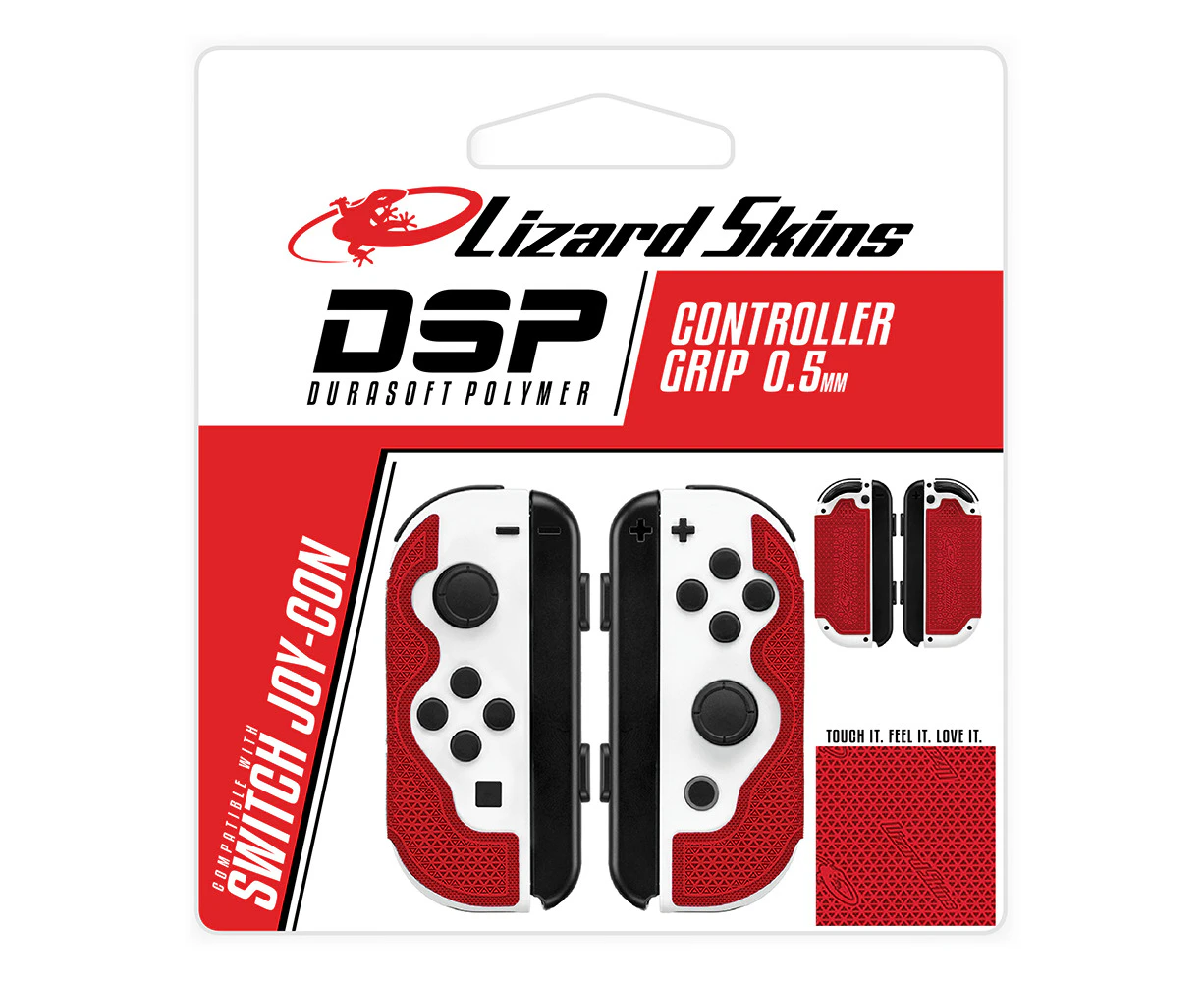 Lizard Skins DSP Skin for Nintendo Switch Joy-Cons (Crimson Red)