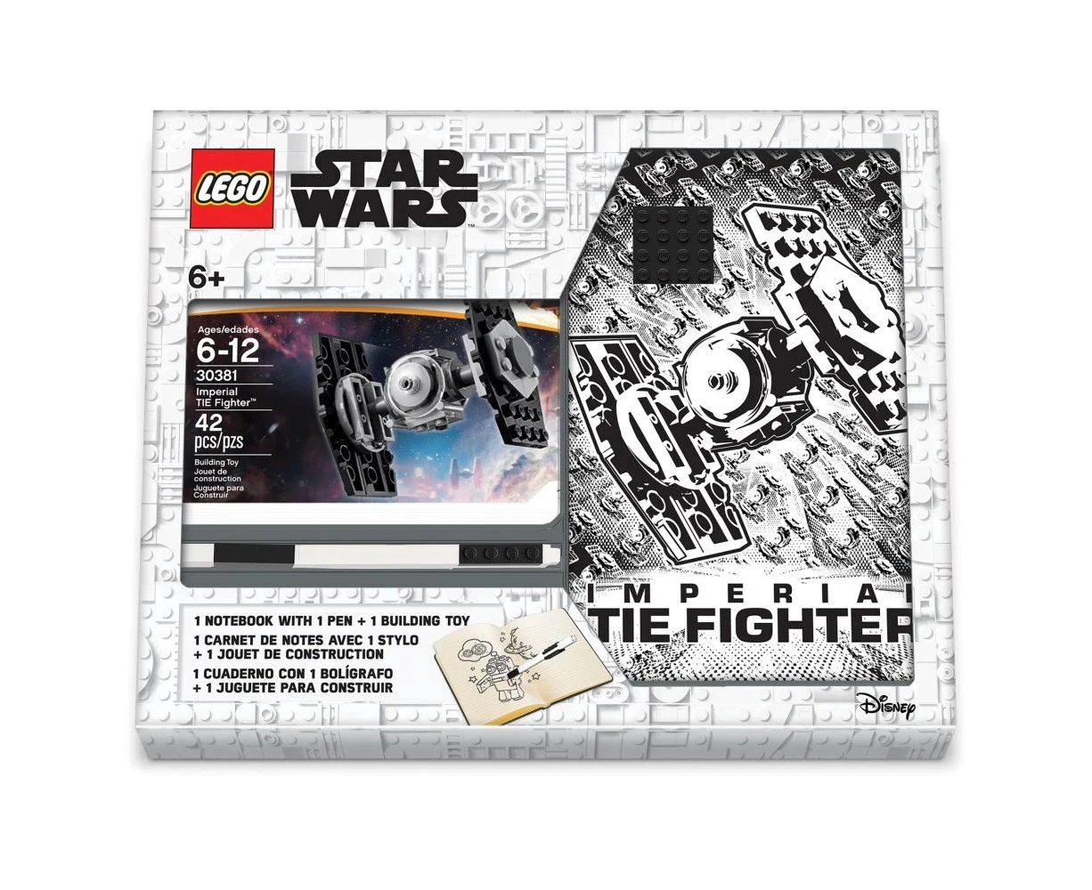 LEGO Star Wars TIE Fighter Notebook and Pen Stationery Set