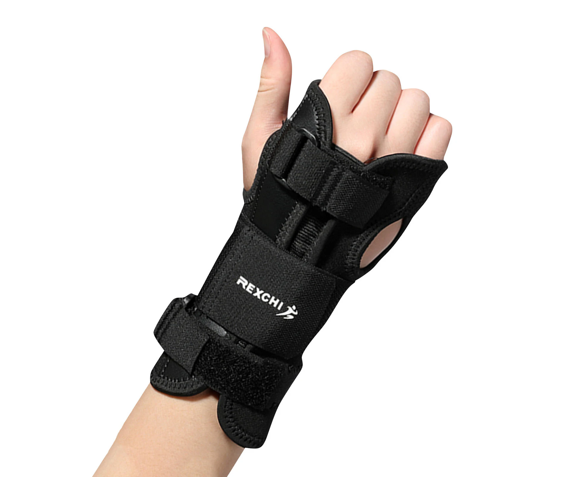 Wrist Brace with Metal Splint Support for Sports Weightlifting Barbell Carpal Tunnel Pain Relieves