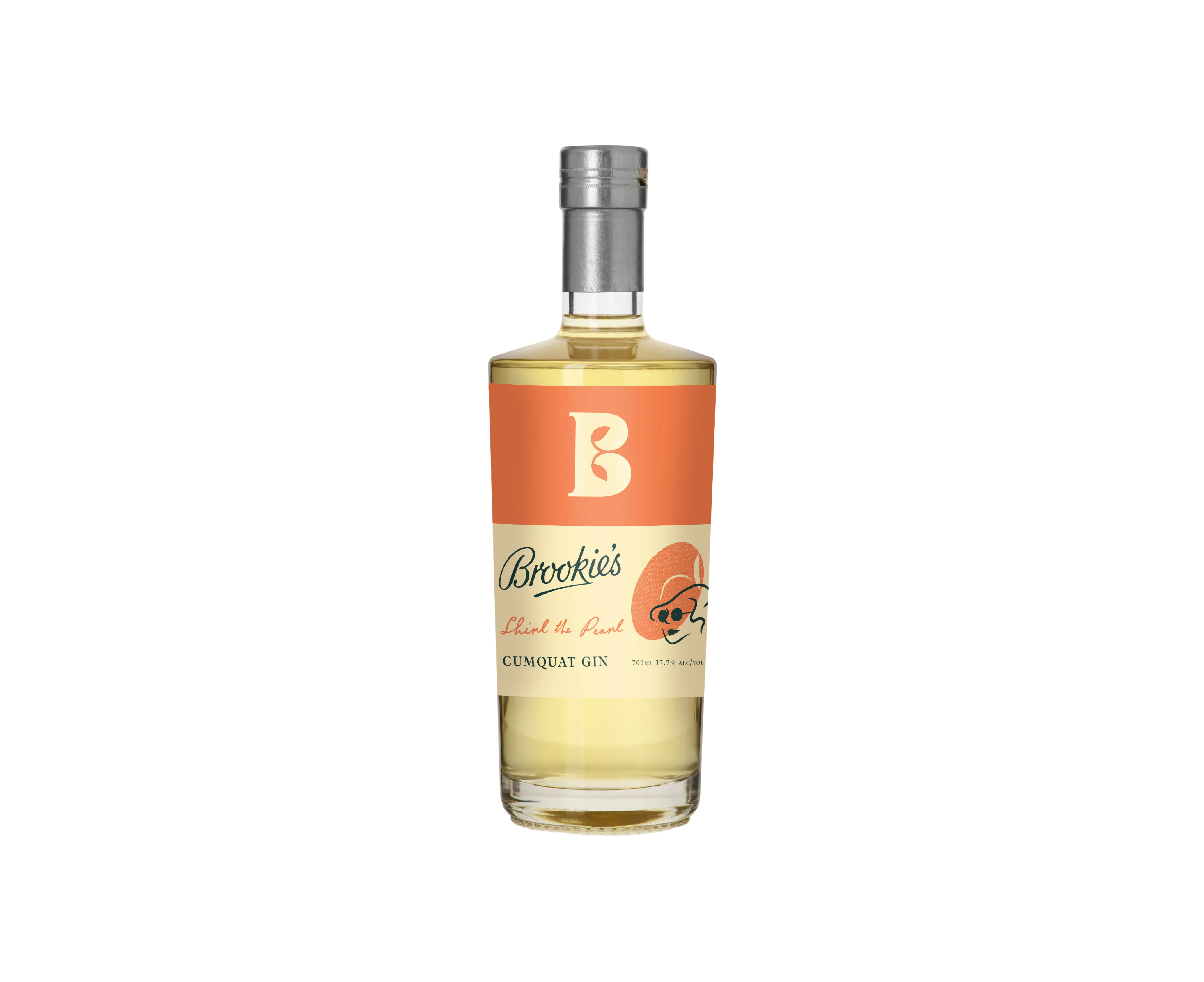 Brookie's Shirl The Pearl Cumquat Gin 700ml