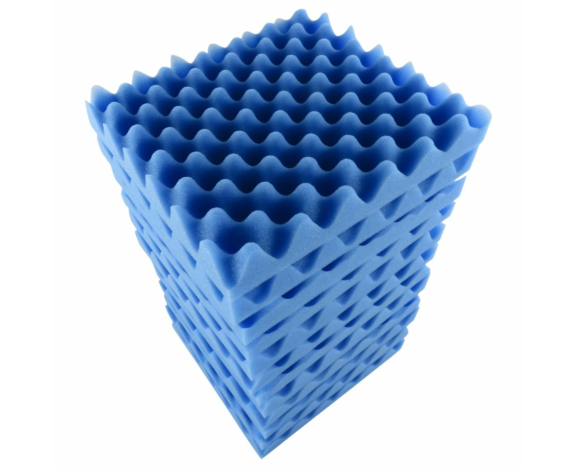 Acoustic Foam Panels: Low-Density Eggcrate Pattern for Soundproofing Spaces - Available in Blue