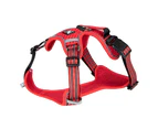 This product is a double-layer chest strap summer dog Leashes mesh breathable reflective traction vest with good quality