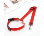 Pet Car Safety Belt Car Supplies Dog Safety Rope Car Headrest Traction Rope Small and Medium Dog Chest Back Buckle