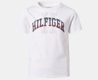 Tommy Hilfiger Boys' Frederick Short Sleeve Tee / T-Shirt / Tshirt - Optic White