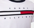 Tommy Hilfiger Boys' Tino Fashion Short Sleeve Tee / T-Shirt / Tshirt - Optic White