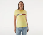 Tommy Hilfiger Women's Tina Madison Tee / T-Shirt / Tshirt - Yellow Blossom