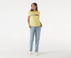 Tommy Hilfiger Women's Tina Madison Tee / T-Shirt / Tshirt - Yellow Blossom