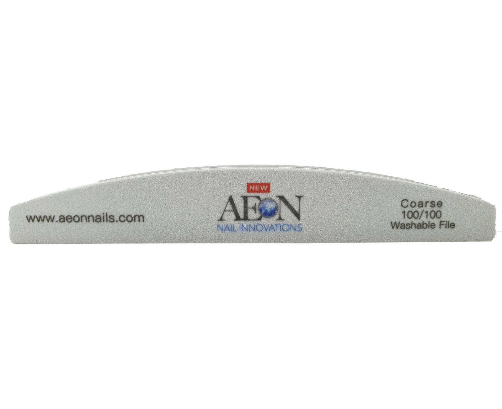 Aeon - Nail Files Silver Half Moon Sponge Coarse 100/100 1 pc