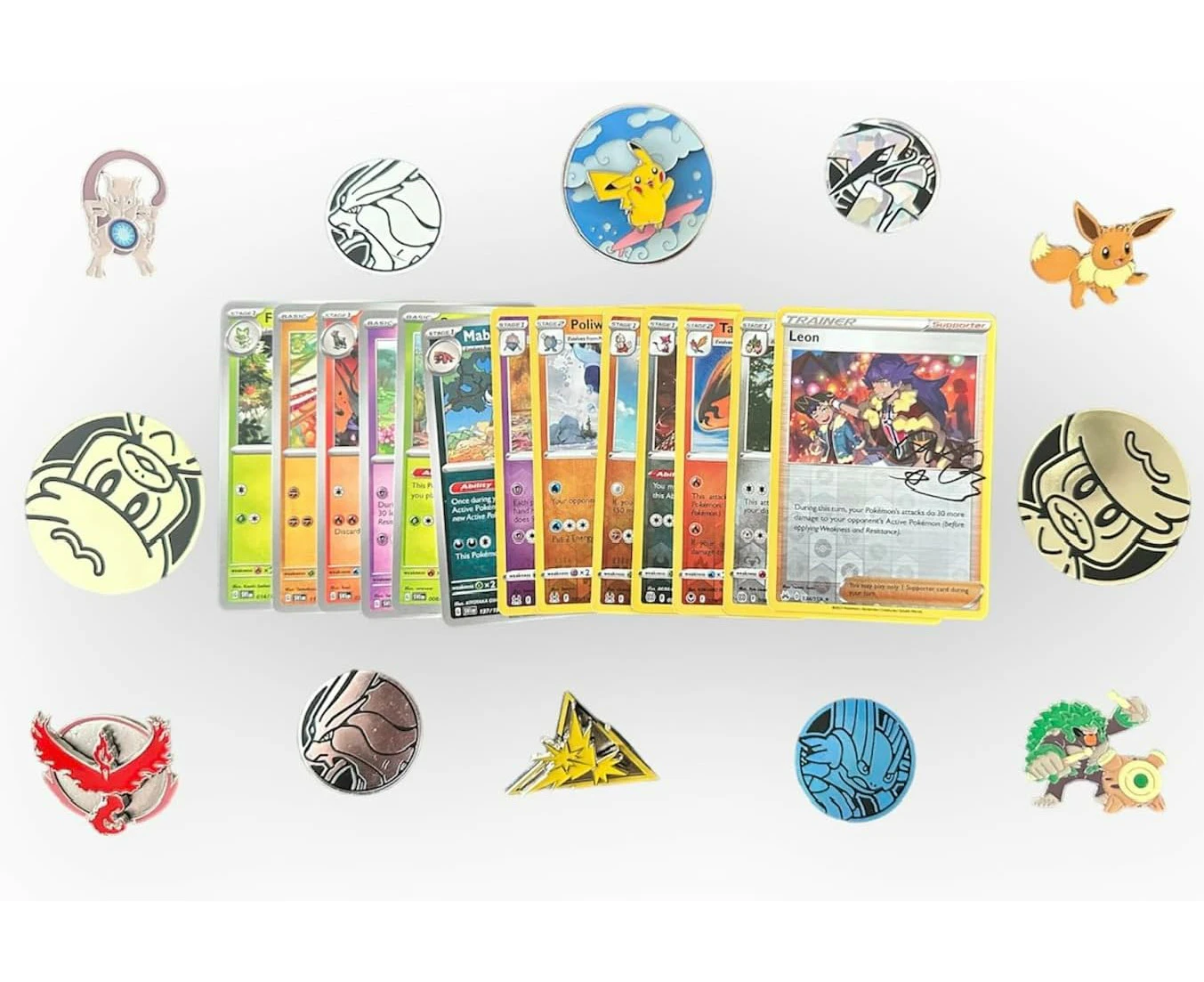 50 Assorted Pokemon Card Pack Lot This Comes With Foils, Rares, Random Pokemon Pin, And Pokemon Collectible Coin