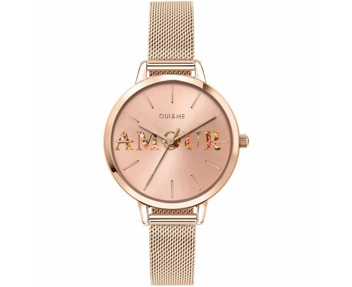 Oui & Me Fleurette Rose Gold Tone Women's Watch A Timeless Elegance