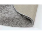 Puffy Soft Shaggy Round Rug Grey 160x160 cm Round