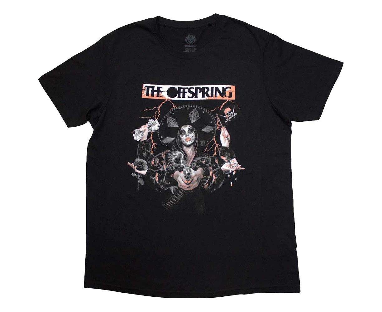 The Offspring Gun Girl Band Logo T Shirt