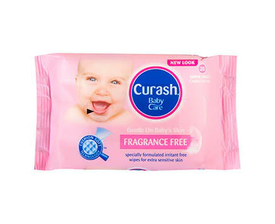 Curash Travel Wipes 20's