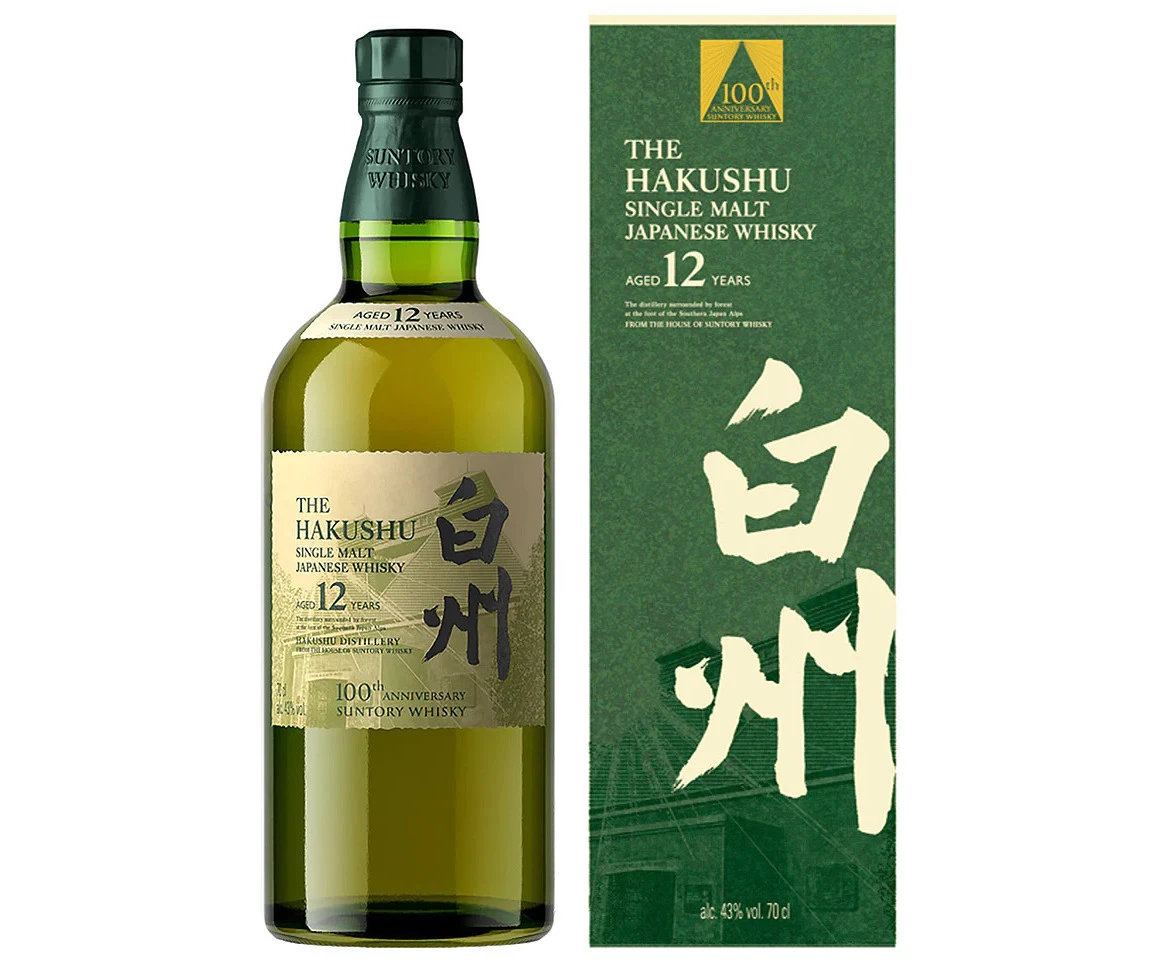 Hakushu 12 years Old Single Malt Japanese Whiskey 100th Anniversary Edition 700ml