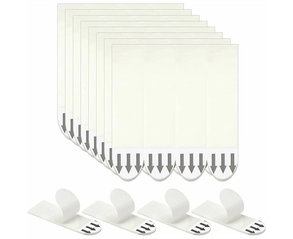 60 Picture Hanging Strips, No Drill Picture Hanging Strips, Poster Clips, Water-Resistant Adhesive Strips