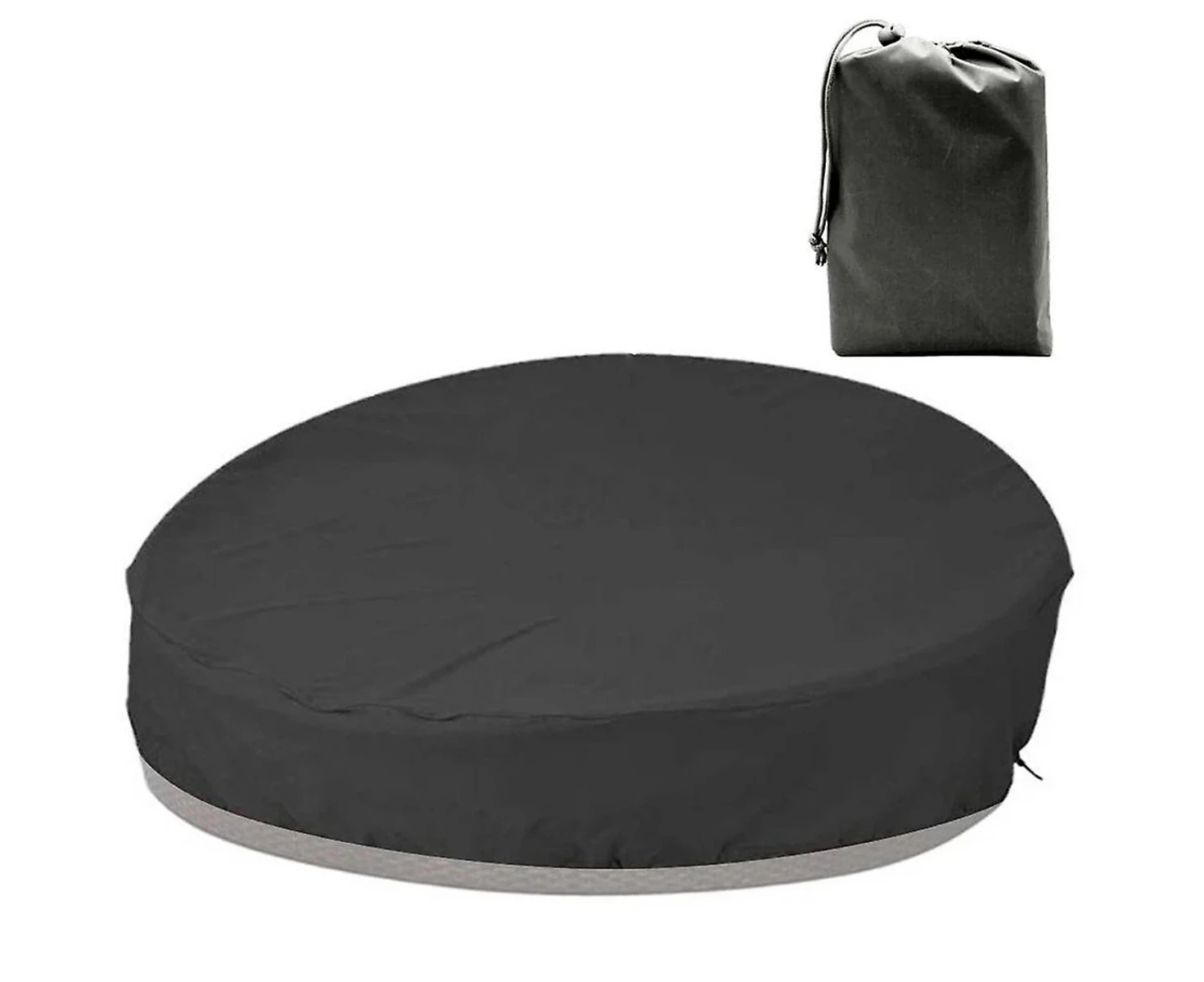 Patio Round Daybed Cover , Outdoor Garden Furniture Cover Heavy Duty Oxford Fabric Day Bed Sofa Cover Waterproof UV & Weather Resistant