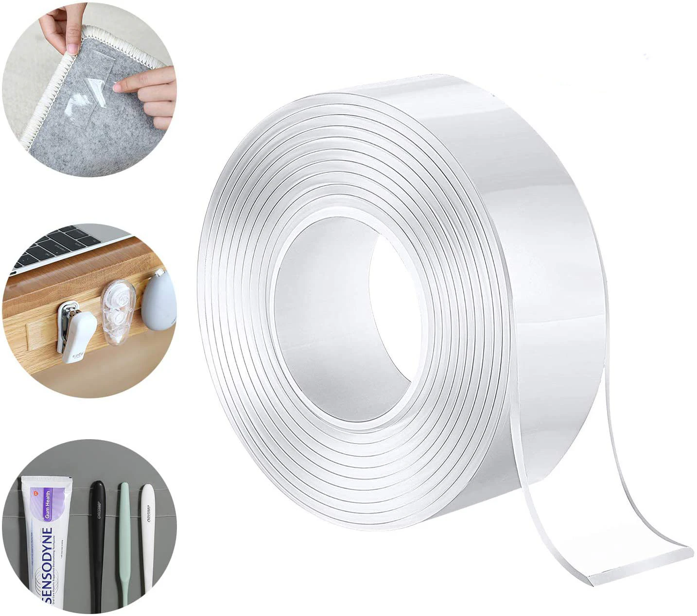 Double-sided tape super strong 5M nano double-sided tape transparent tearable tape