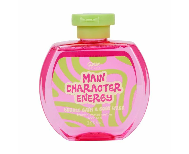 Main Character Energy Bubble Bath & Body Wash 300ml, Frozen Watermelon Scented - OXX Bodycare