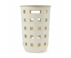 80L Trellis Laundry Hamper, Beige - Anko