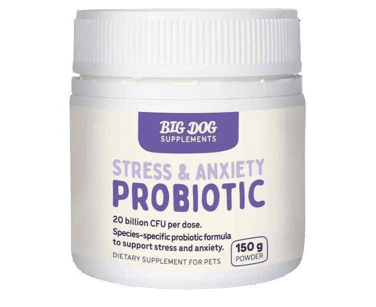 Big Dog Stress & Anxiety Probiotic Dietary Supplement Powder for Dogs 150g