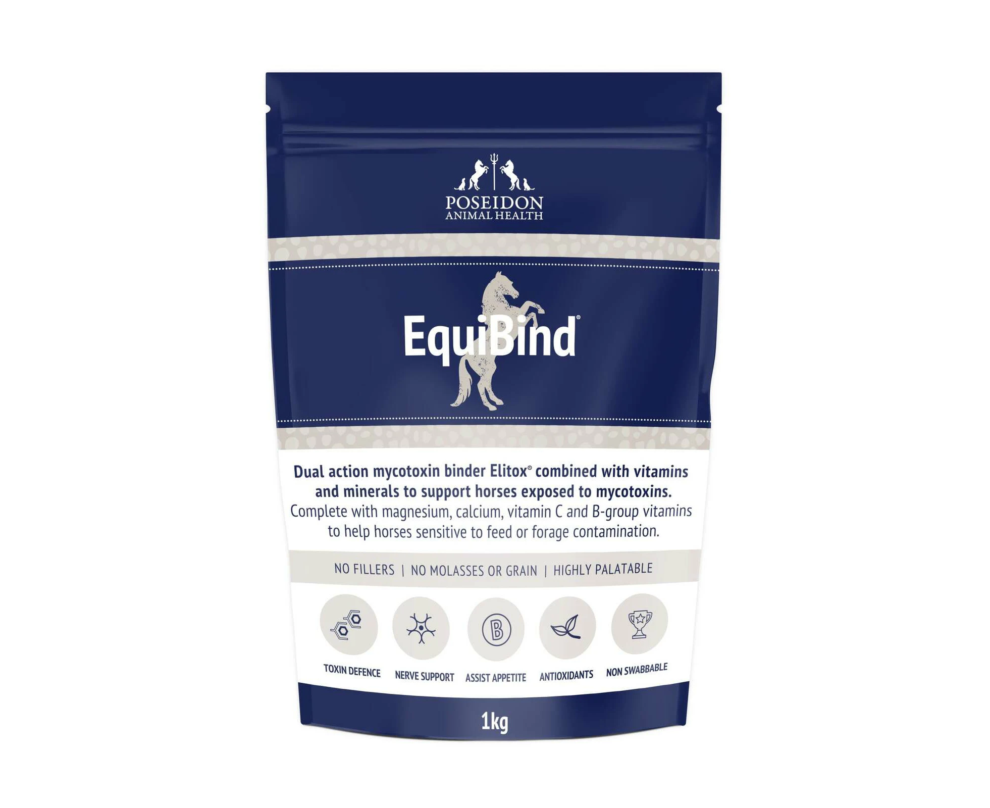 Poseidon Equibind Dual-Action Toxin Binder Support for Horses 1kg