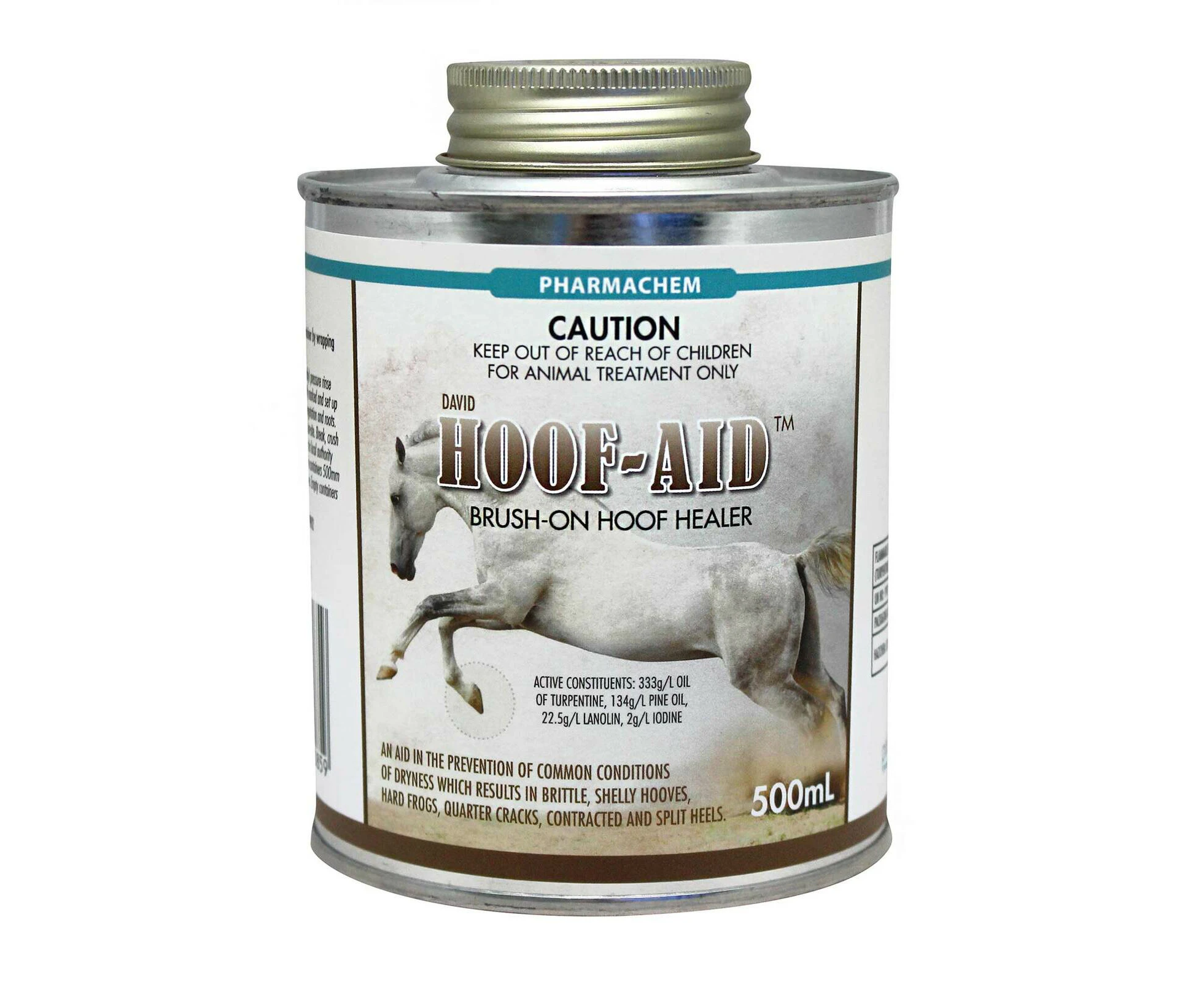 Pharmachem Hoof Aid Brush-On Anti-Bacterial Hoof Healer for Horses 500ml