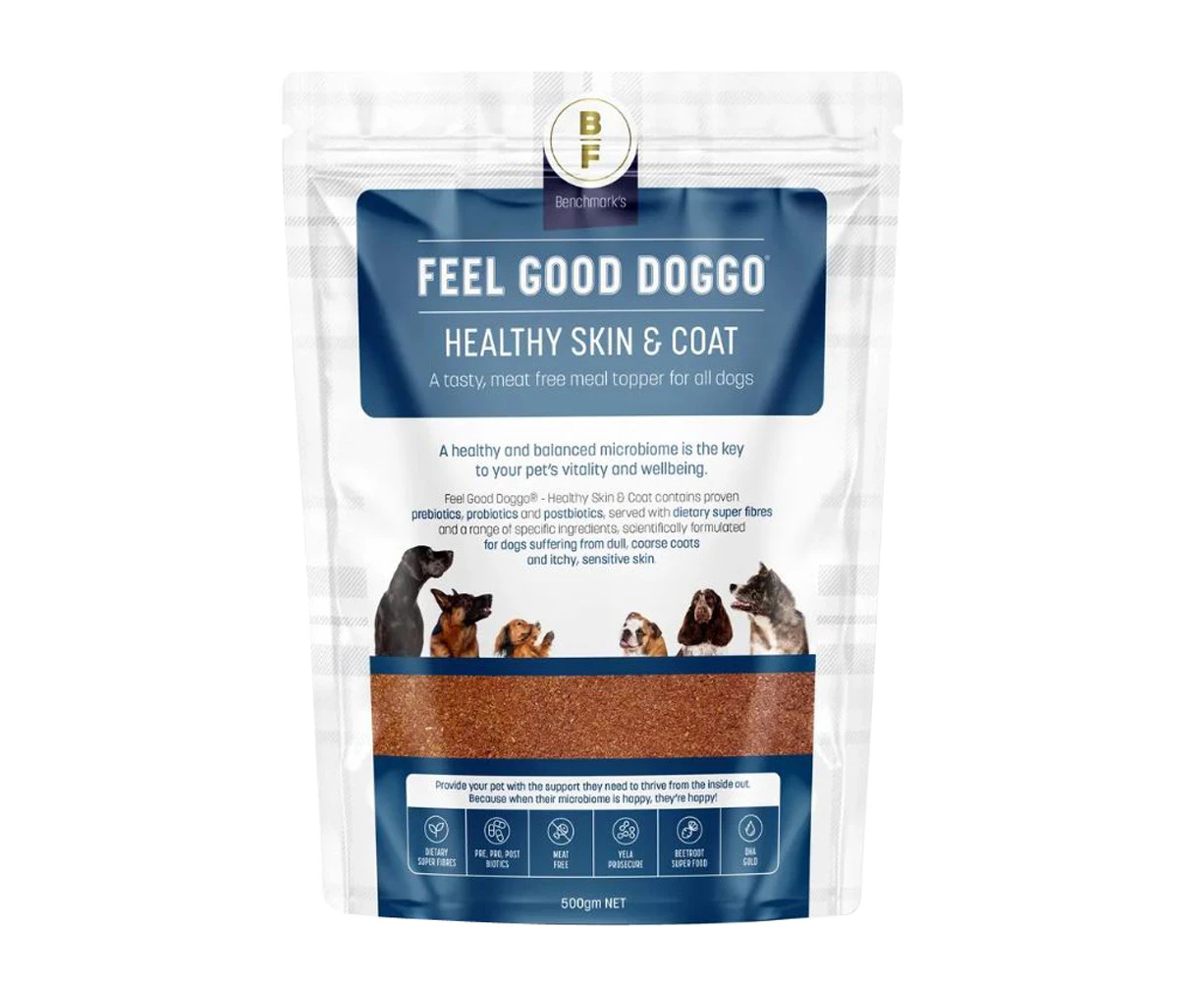 Feel Good Doggo Healthy Skin & Coat Meal Topper Dogs Food Supplement 500g