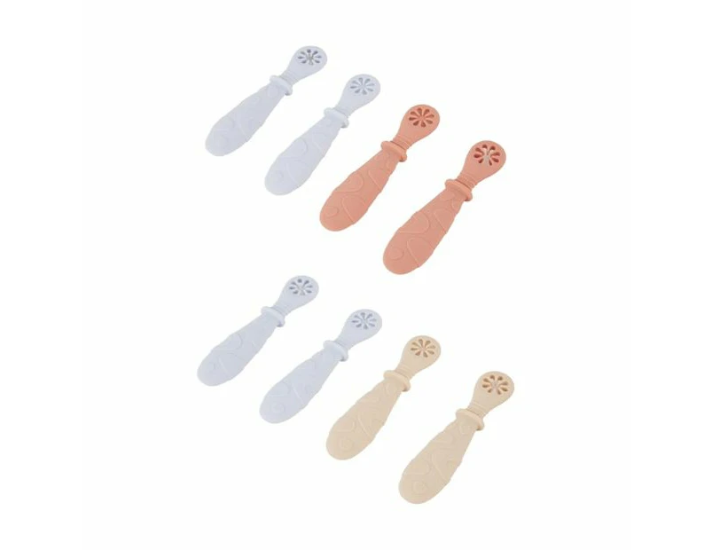 4 Pack Silicone Pre-Spoons, Assorted - Anko