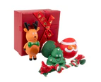 Christmas Dog Hamper Toy Set Xmas Gift box Squeaky Santa Tennis Ball Reindeer