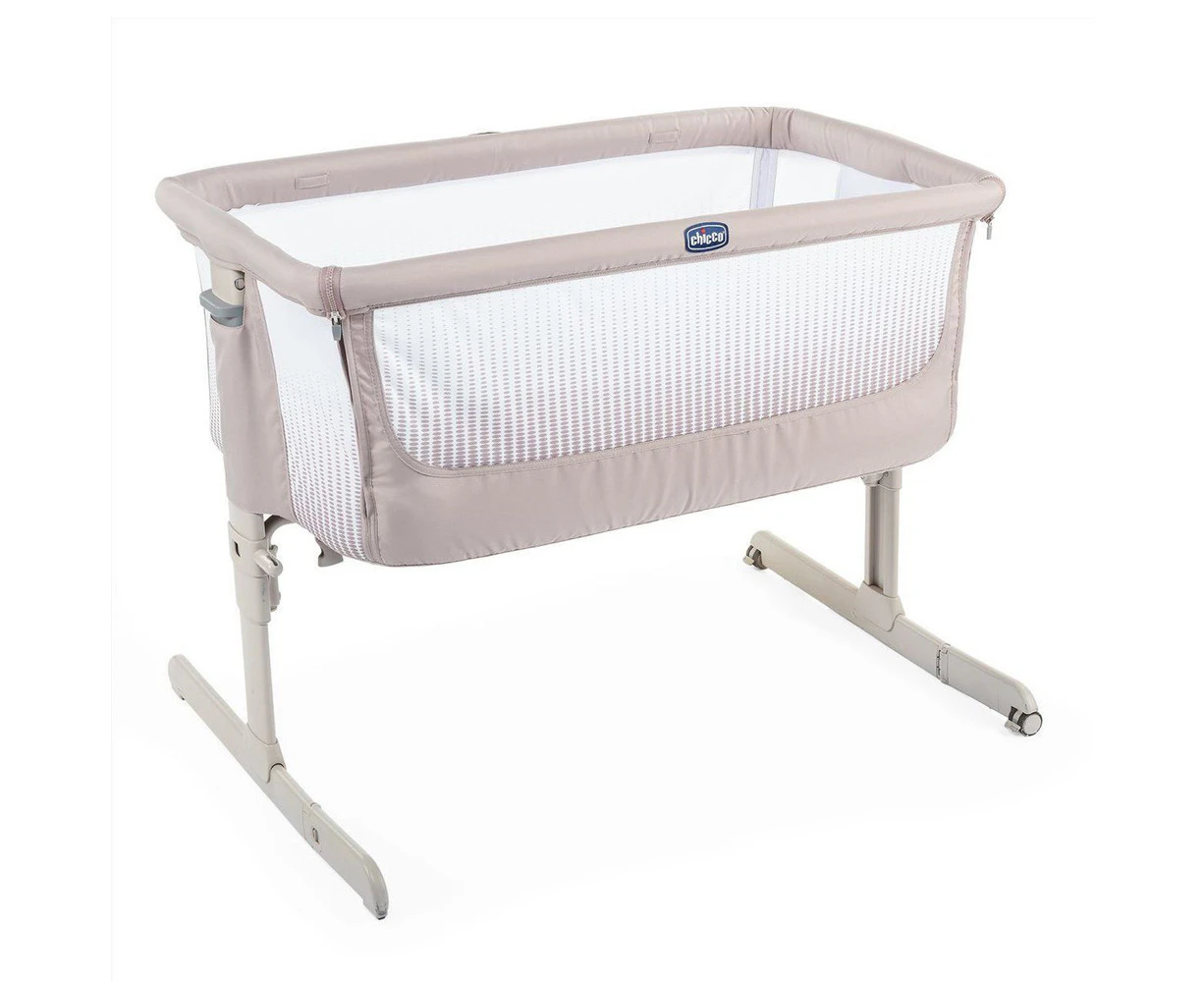 Chicco Adjustable Juvenile/Baby/Newborn Home Crib/Bed Next2Me Air Dark Beige 0m+