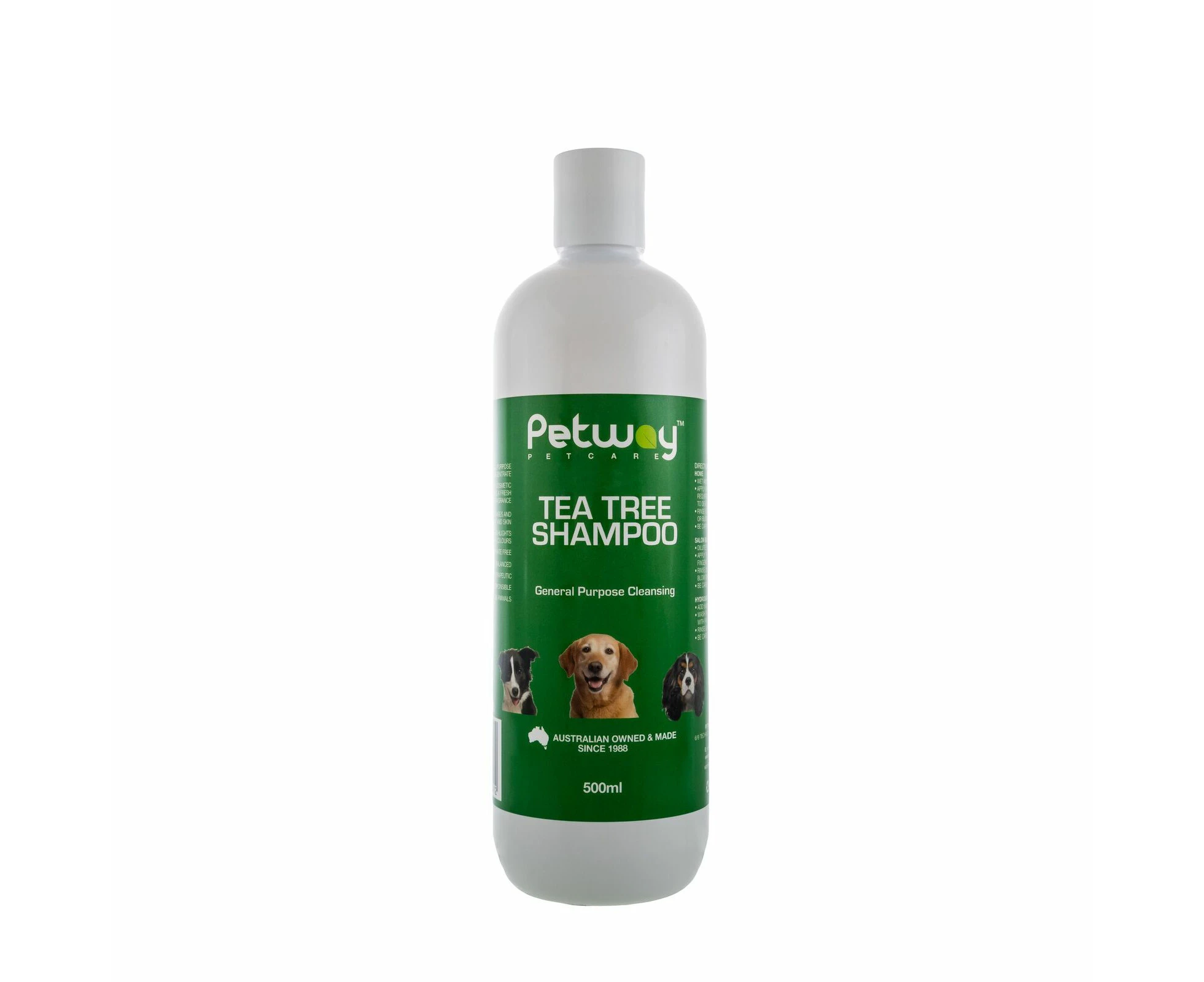 Petway Petcare Tea Tree General Purpose Cleansing Shampoo for Dogs 500ml