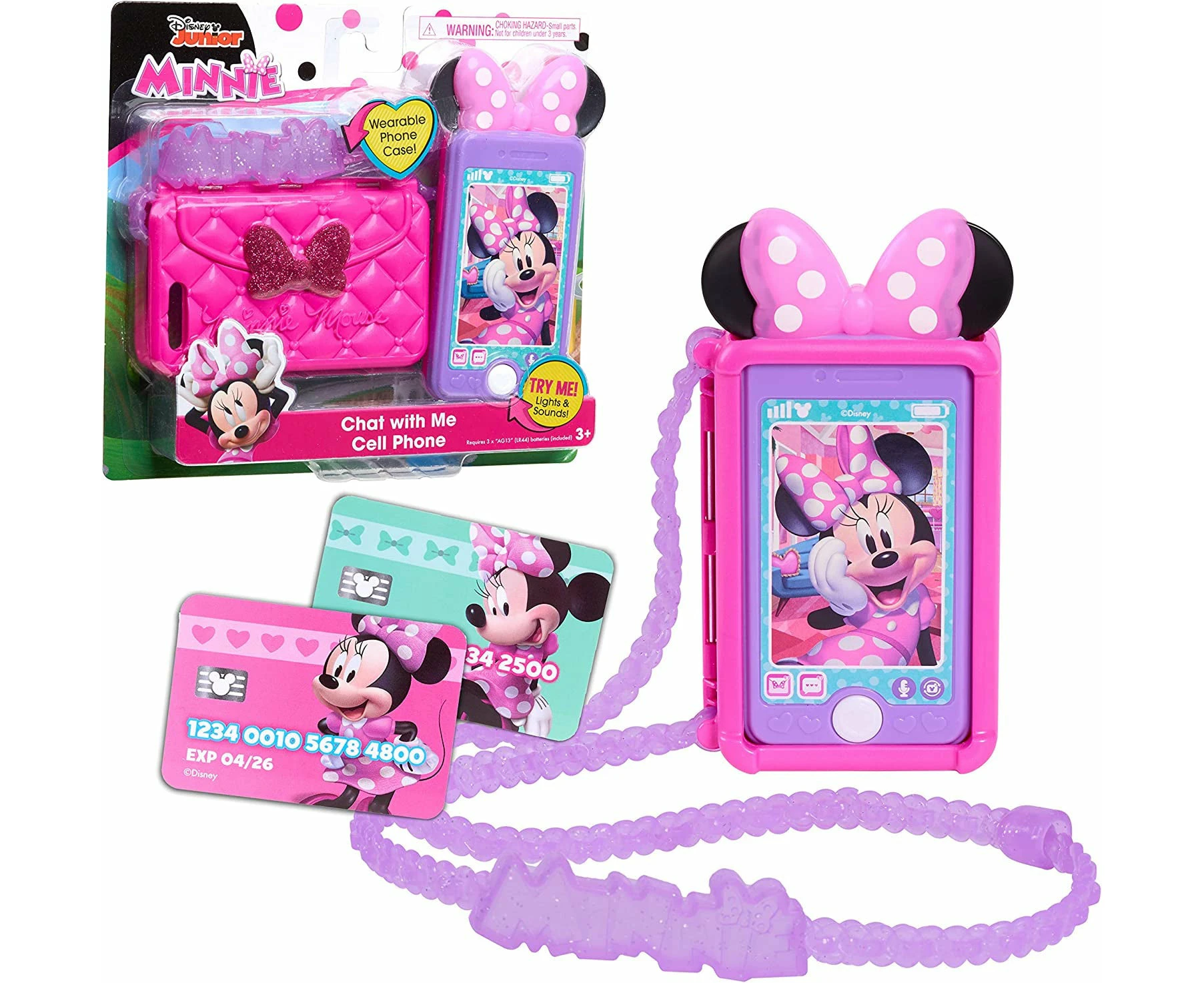 JP Mickey & Minnie JPL89875 Minnie Mouse Chat with Me Phone Set