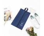 Travel Shoes Storage Bag Portable Waterproof Shoes Storage Bag Foldable Shoe Bagdark Blue