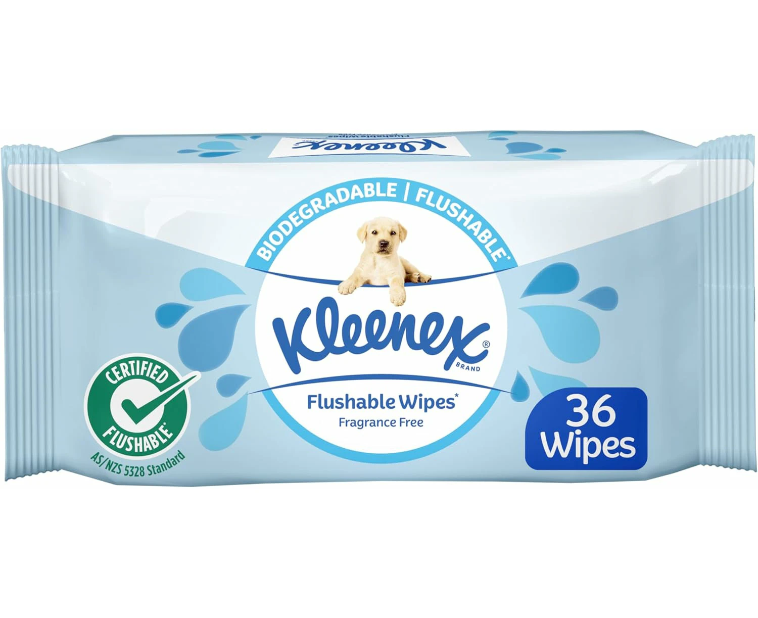 Kleenex Flushable Wipes Fragrance Free Pack of 36