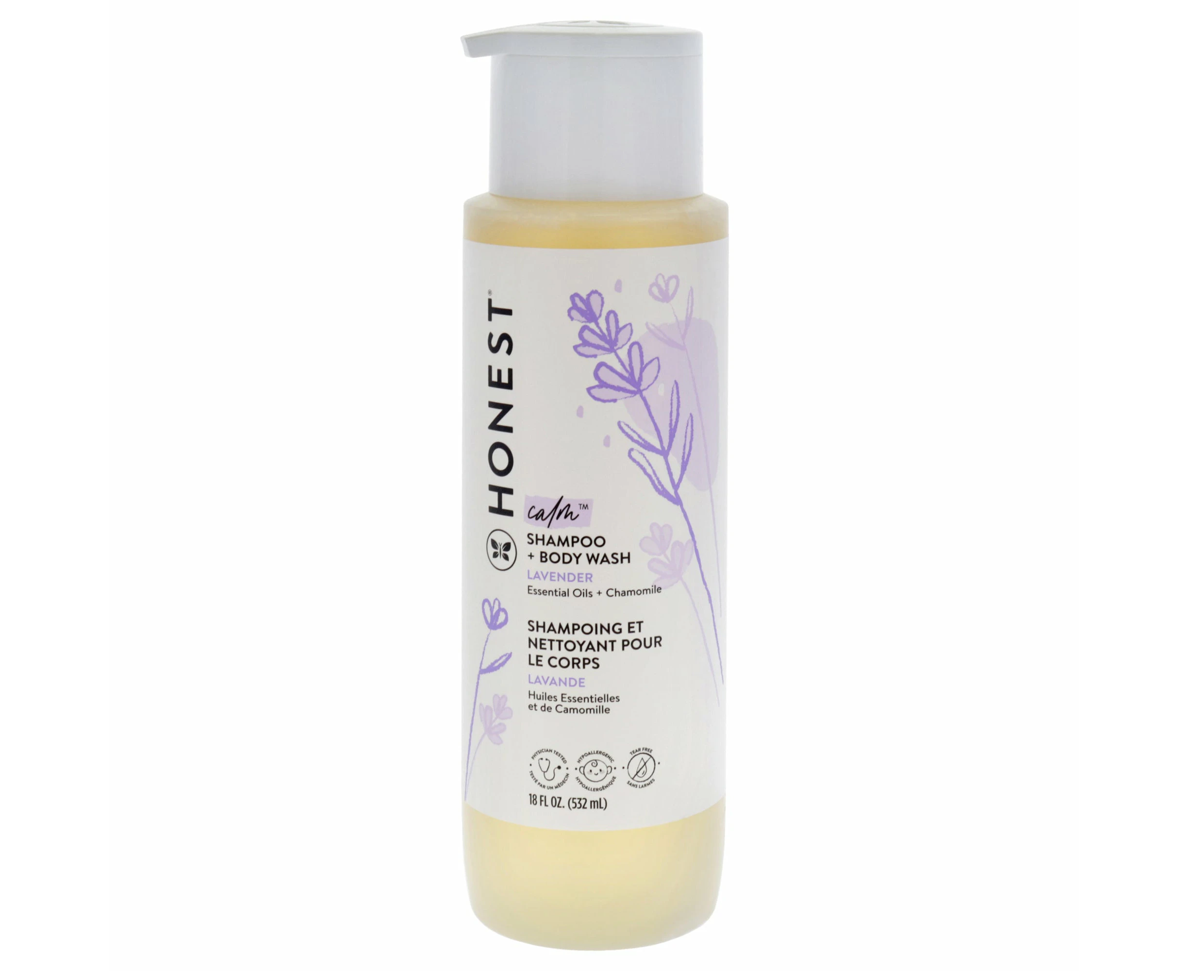 Calm Shampoo and Body Wash - Lavender by Honest for Kids - 18 oz Shampoo and Body Wash