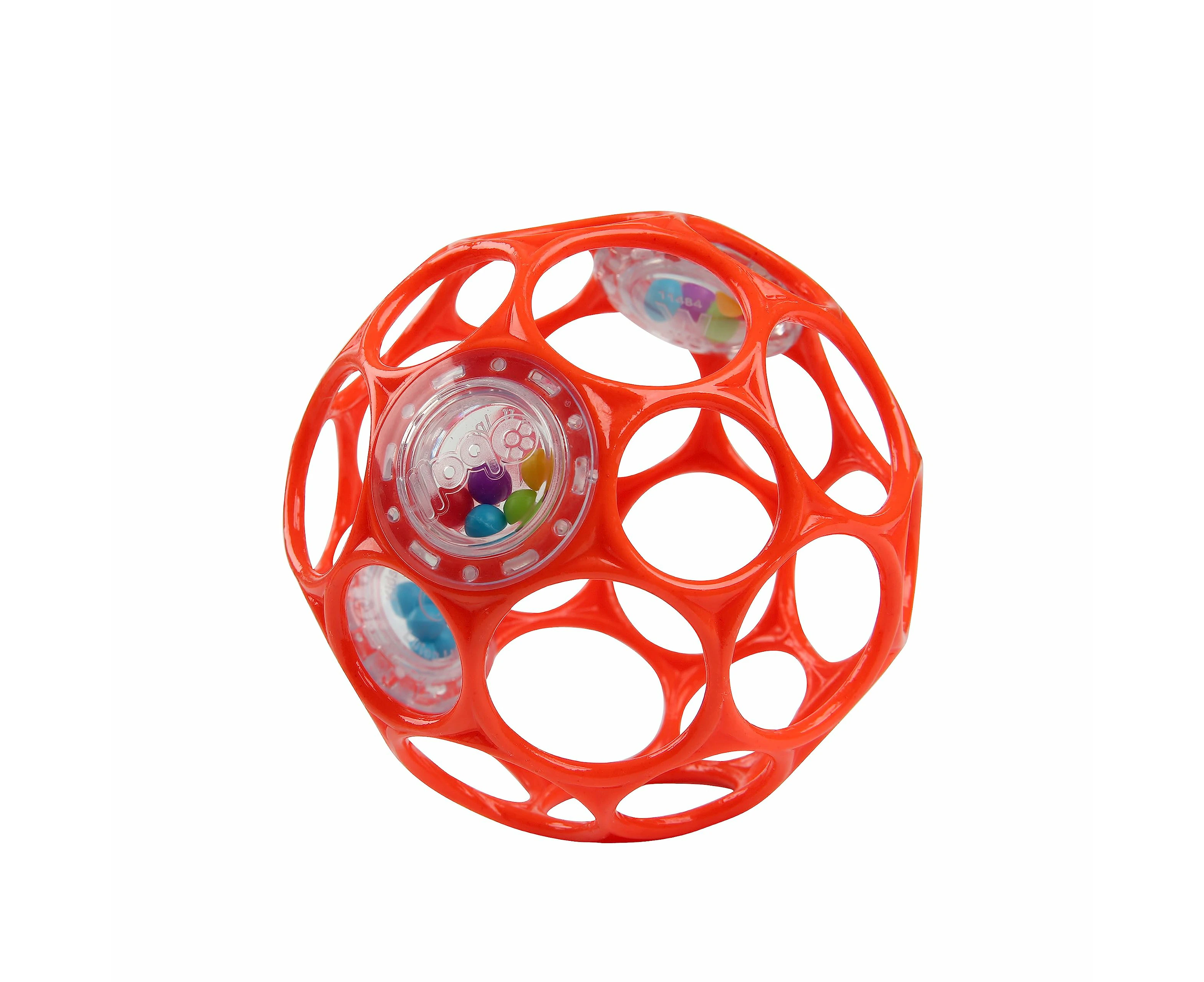 Bright Starts Oball Rattle Easy-Grasp Toy, Red, 20 g - Toy Gift