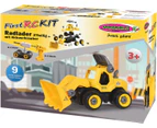 Jamara Wheel Loader First RC Kit - 27 Piece Build & Play Set with Cordless Screwdriver - Remote Control Construction Toy for Kids - Christmas Present