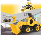 Jamara Wheel Loader First RC Kit - 27 Piece Build & Play Set with Cordless Screwdriver - Remote Control Construction Toy for Kids - Christmas Present