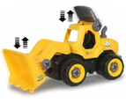 Jamara Wheel Loader First RC Kit - 27 Piece Build & Play Set with Cordless Screwdriver - Remote Control Construction Toy for Kids - Christmas Present