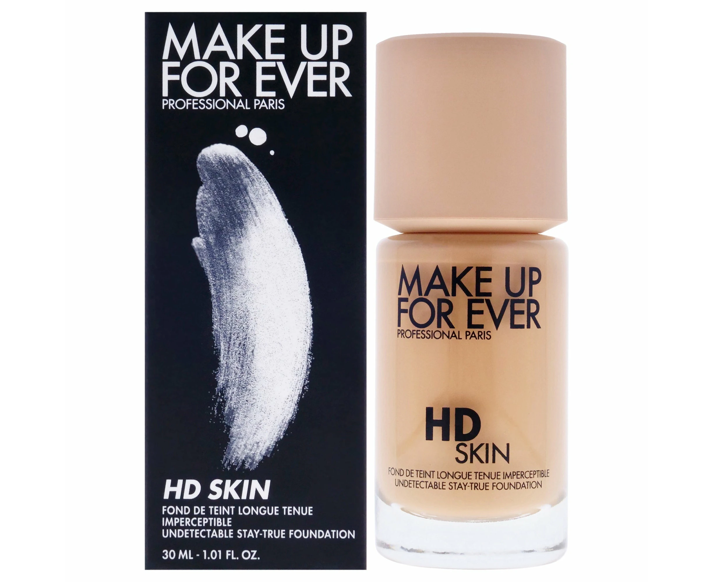 Make Up For Ever HD Skin Undetectable Stay-True Foundation - 2R24 Cool Nude by Make Up For Ever for Women - 1.01 oz Foundation