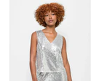 Petites Sequin Shell Tank Top - Dannii Minogue