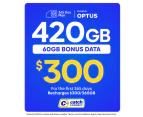 Catch Connect 365 Day Mobile Plan - 360GB (+60GB Bonus Data)